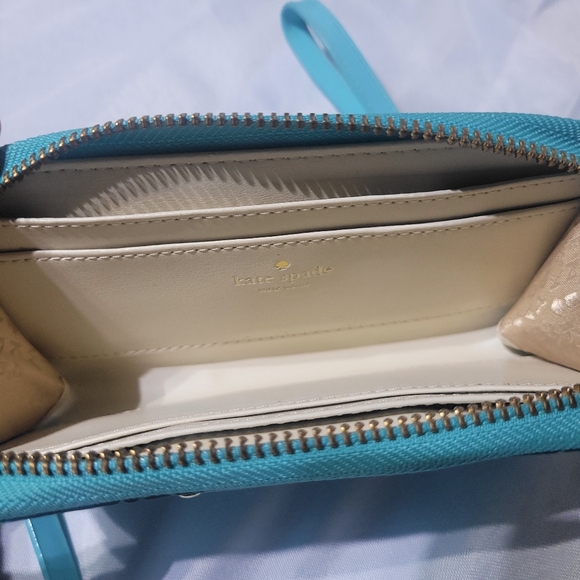 Kate Spade Blue Wristlet Wallet - Picture 5 of 5
